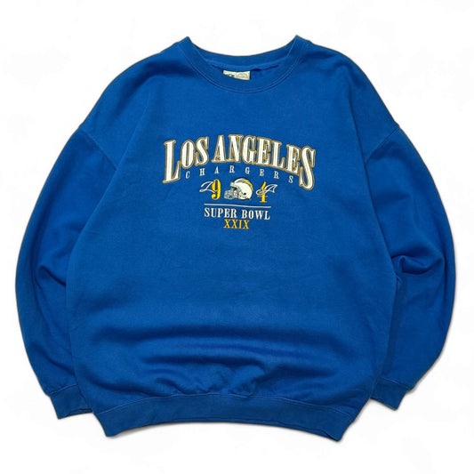 NFL Felpa Girocollo Los Angeles Charger USA Vintage Uomo (S)