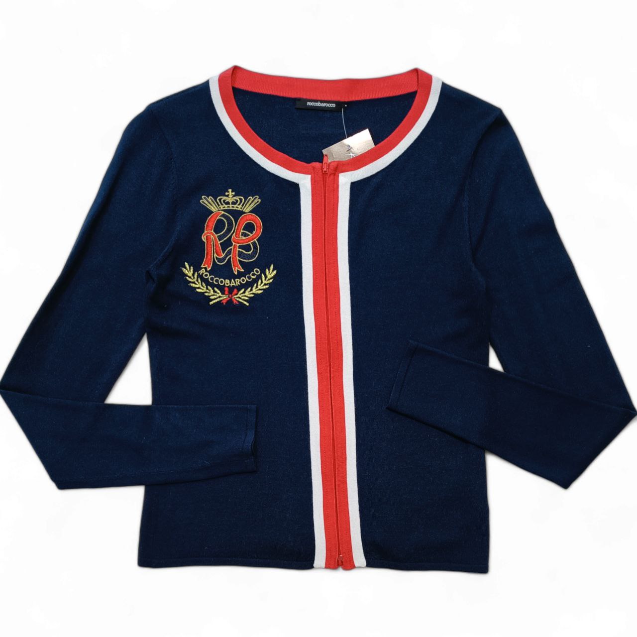 Rocco Barocco Maglioncino Estivo Vintage Big Logo Donna (M)