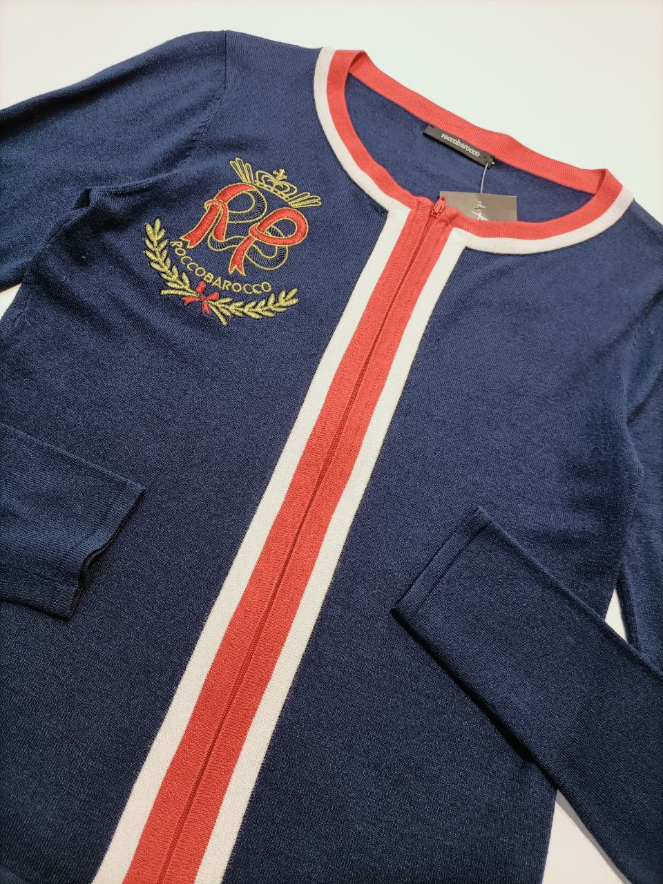 Rocco Barocco Maglioncino Estivo Vintage Big Logo Donna (M)