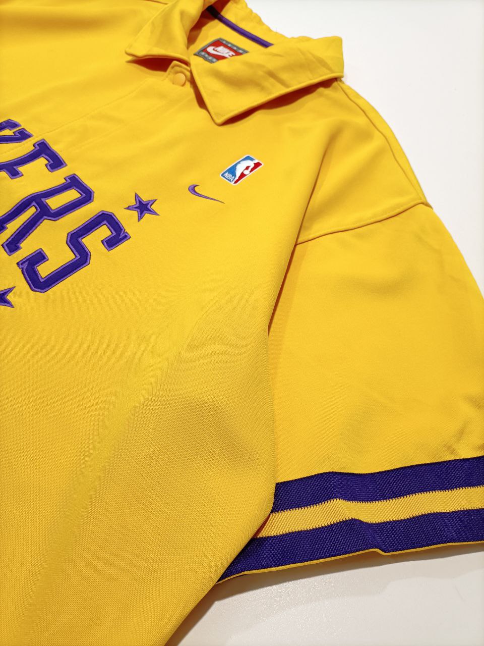 Nike NBA Lakers Casacca Vintage Rare Jersey Big Logo USA Gold Uomo (3XL)