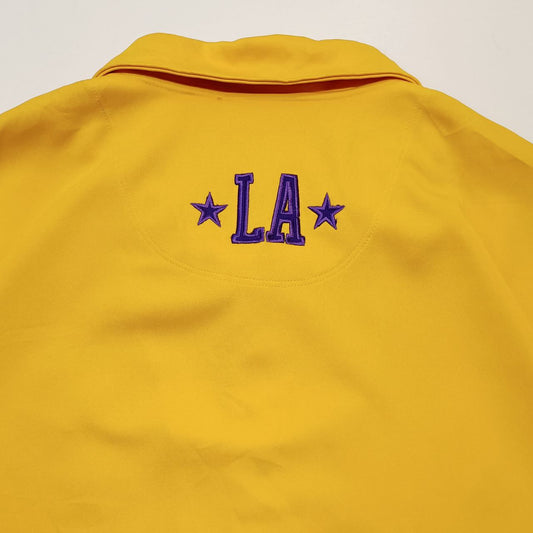 Nike NBA Lakers Casacca Vintage Rare Jersey Big Logo USA Gold Uomo (3XL)