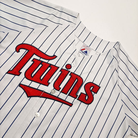 Majestic Casacca Baseball Twins Vintage USA Uomo Donna (S)