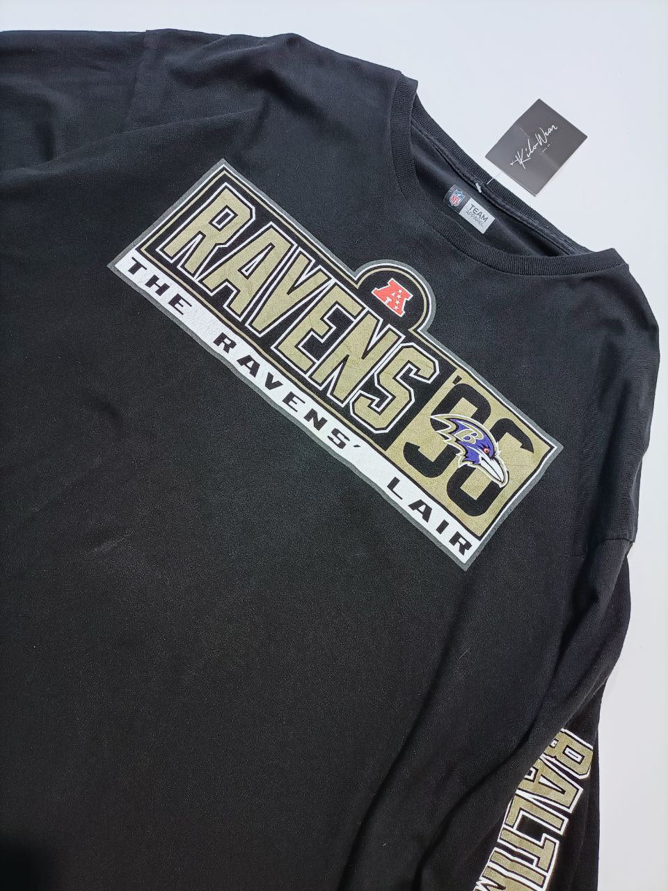 NFL T-Shirt Manica Lunga Vintage Ravens Uomo (2XL)