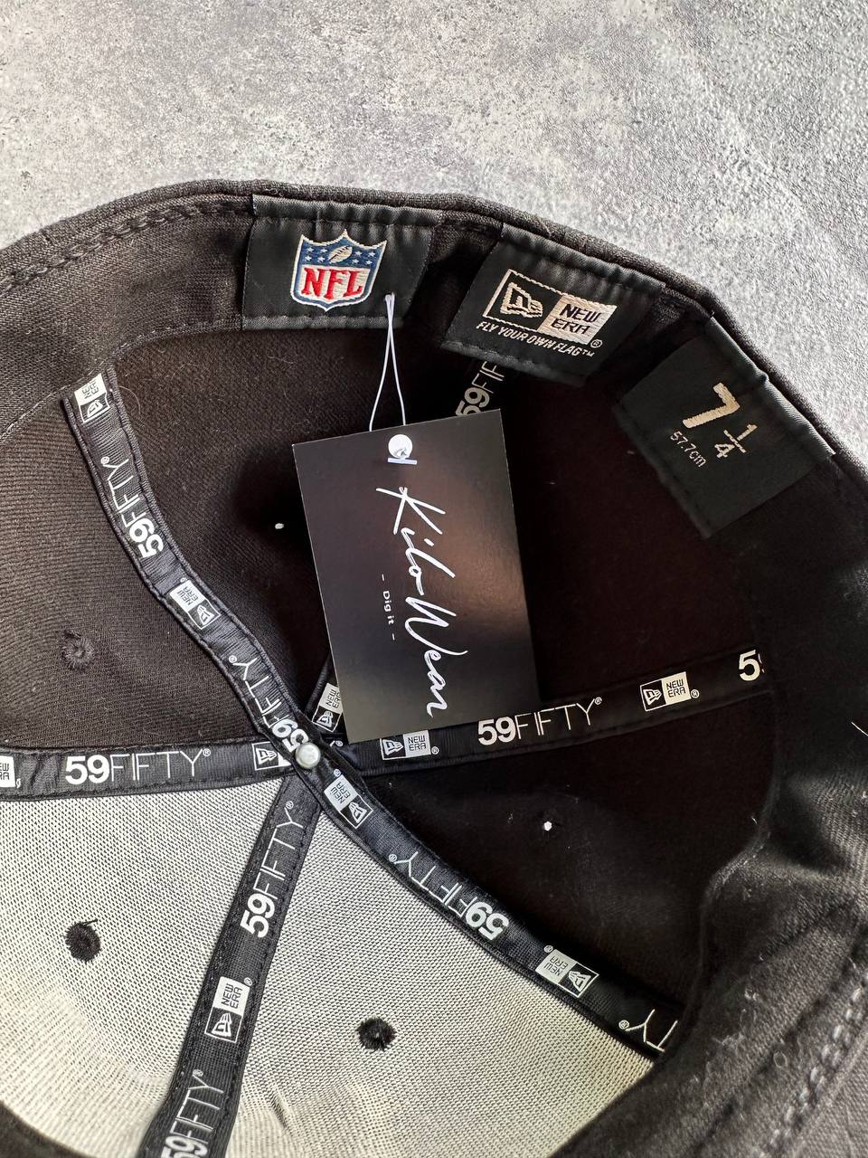 New Era Cappello Raiders USA Hat NFL Uomo/Donna (TG 7 1/4)