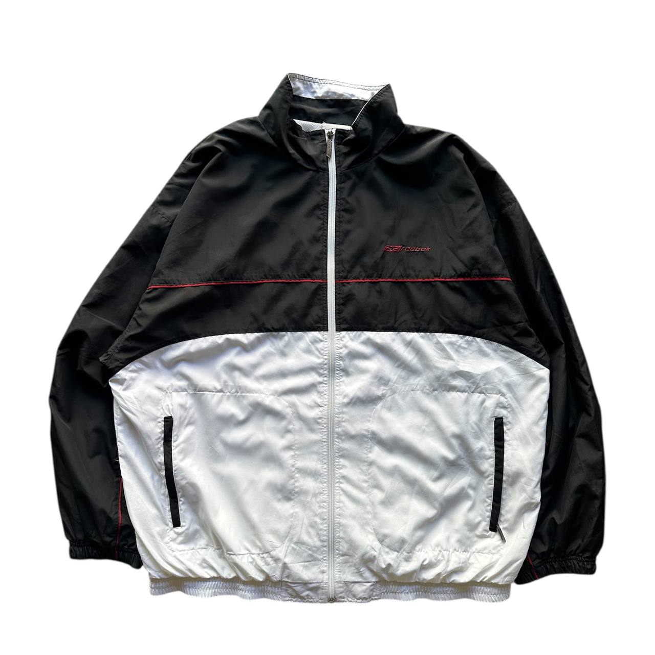 Reebok Track-Top Logo Ricamato Giacca Tuta USA Uomo (XL)
