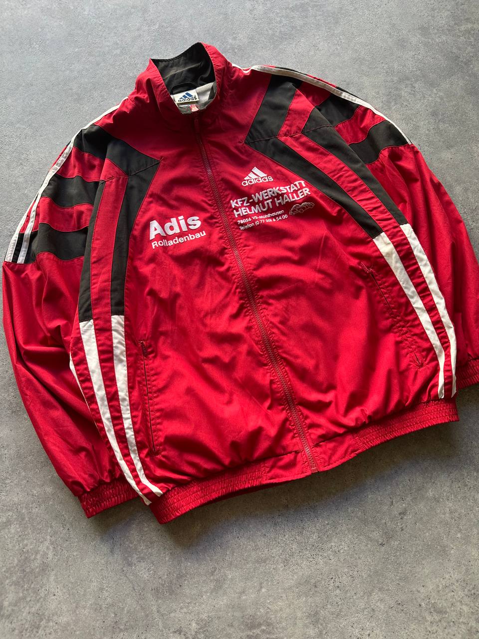 Adidas Track Top Logo Cucito Vintage Giacca Tuta Imbottita Uomo (L)