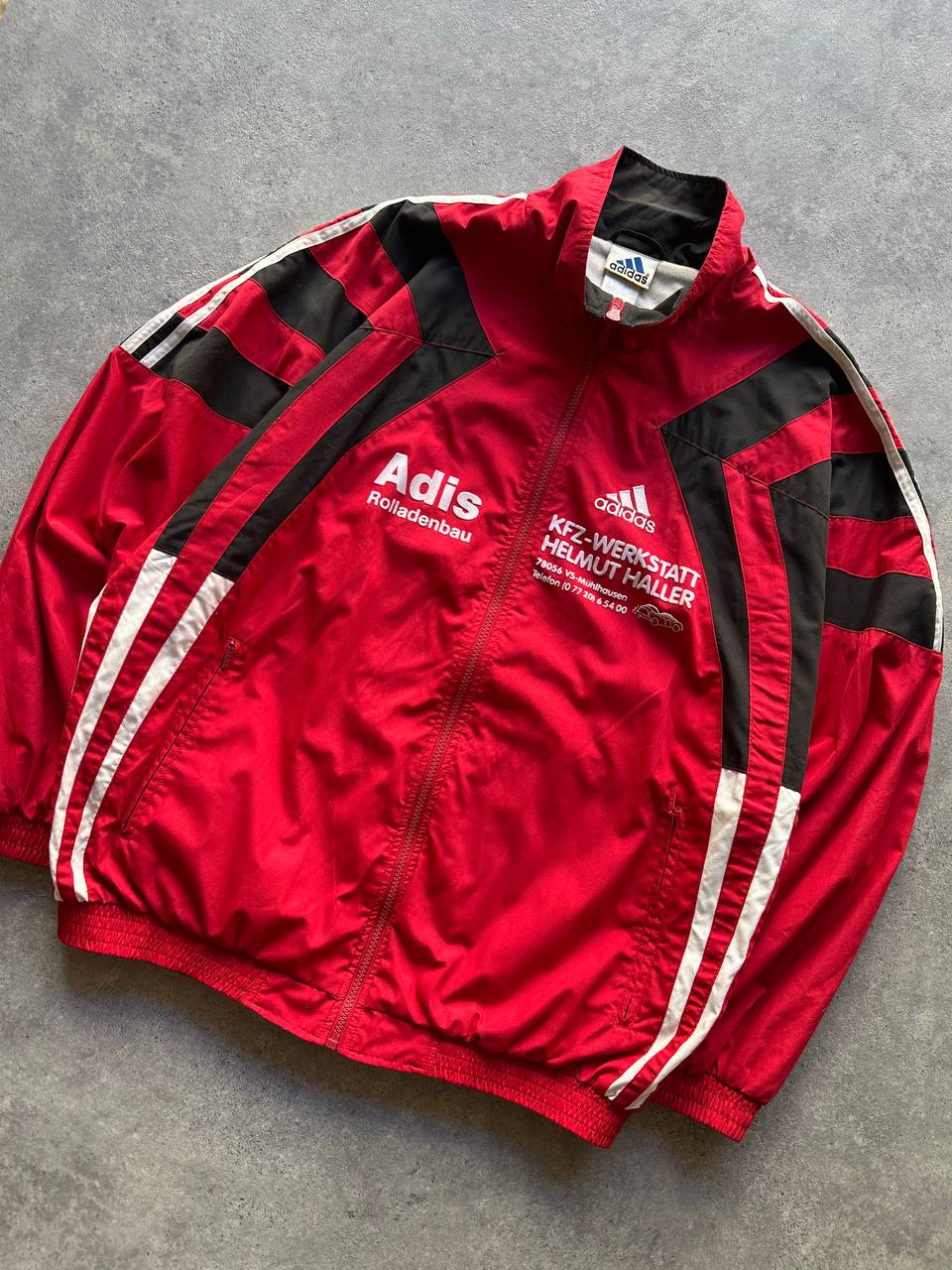 Adidas Track Top Logo Cucito Vintage Giacca Tuta Imbottita Uomo (L)