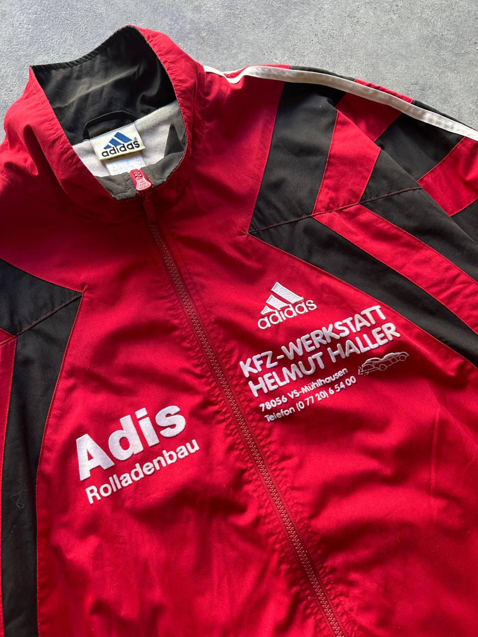 Adidas Track Top Logo Cucito Vintage Giacca Tuta Imbottita Uomo (L)