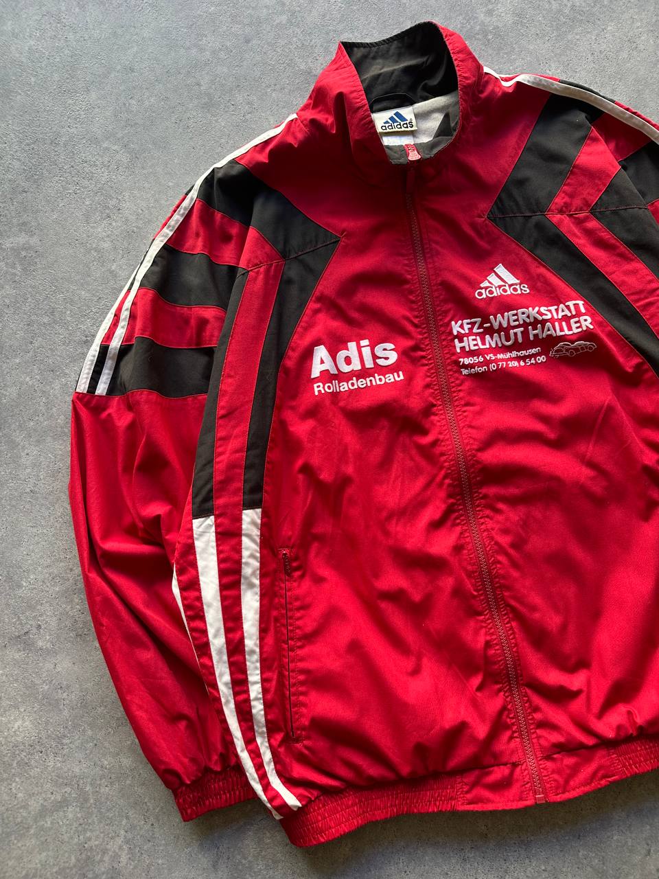 Adidas Track Top Logo Cucito Vintage Giacca Tuta Imbottita Uomo (L)