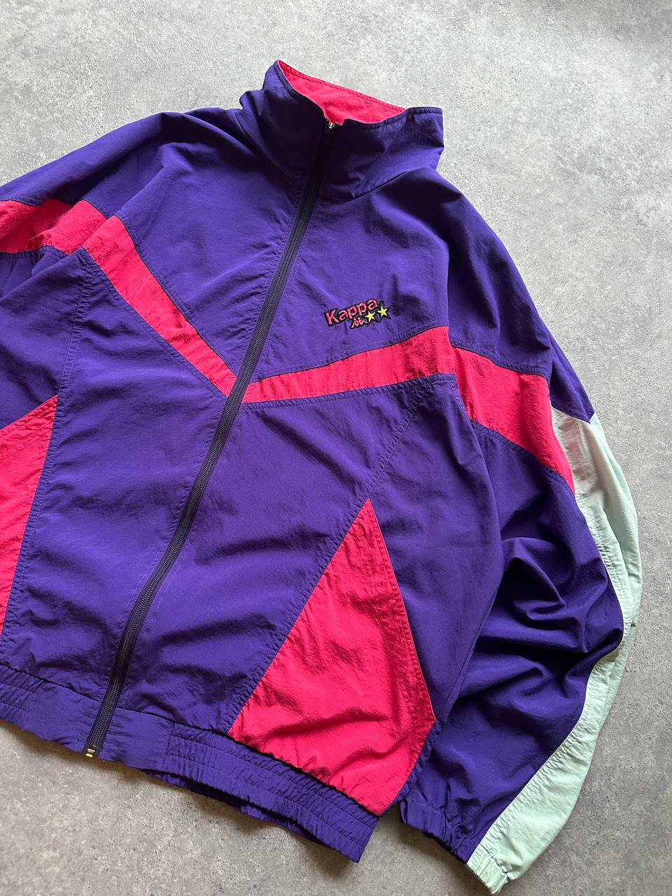 Kappa Track Top Vintage Logo Cucito Giacca Tuta Uomo/Donna(2XL)