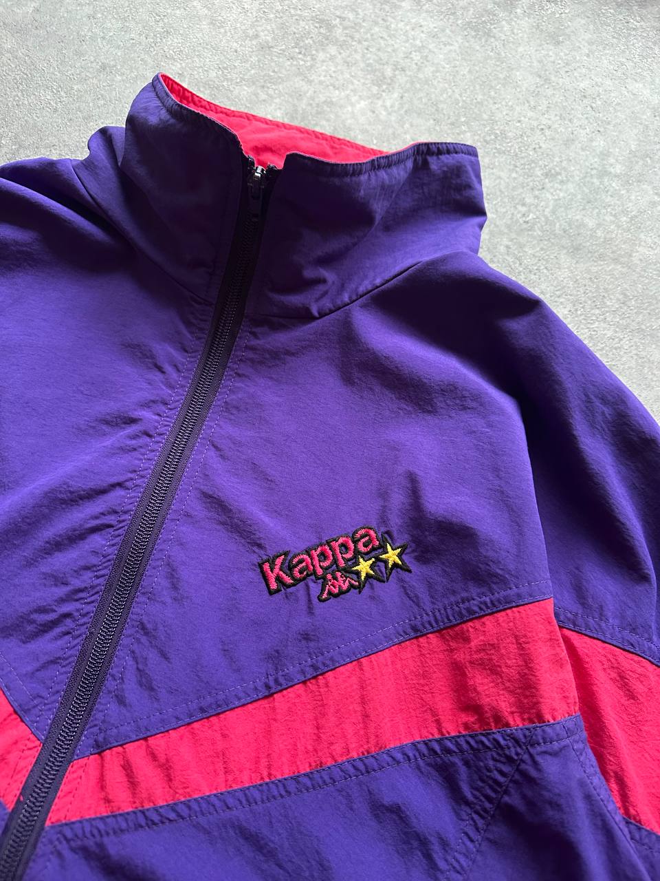Kappa Track Top Vintage Logo Cucito Giacca Tuta Uomo/Donna(2XL)