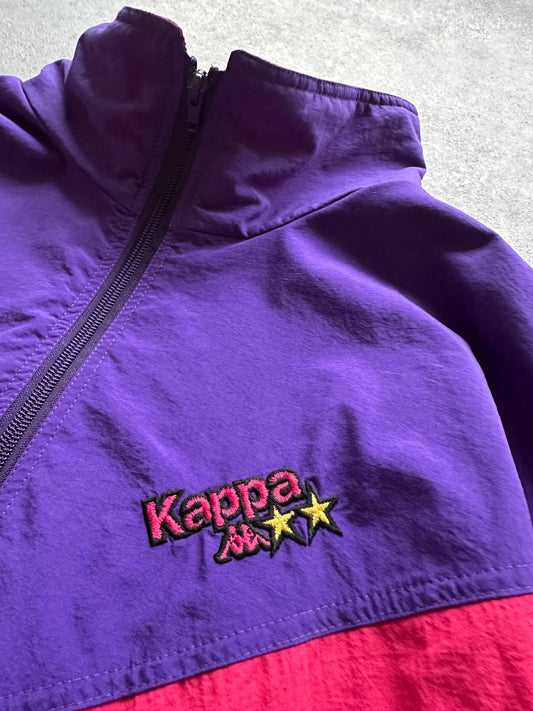 Kappa Track Top Vintage Logo Cucito Giacca Tuta Uomo/Donna(2XL)
