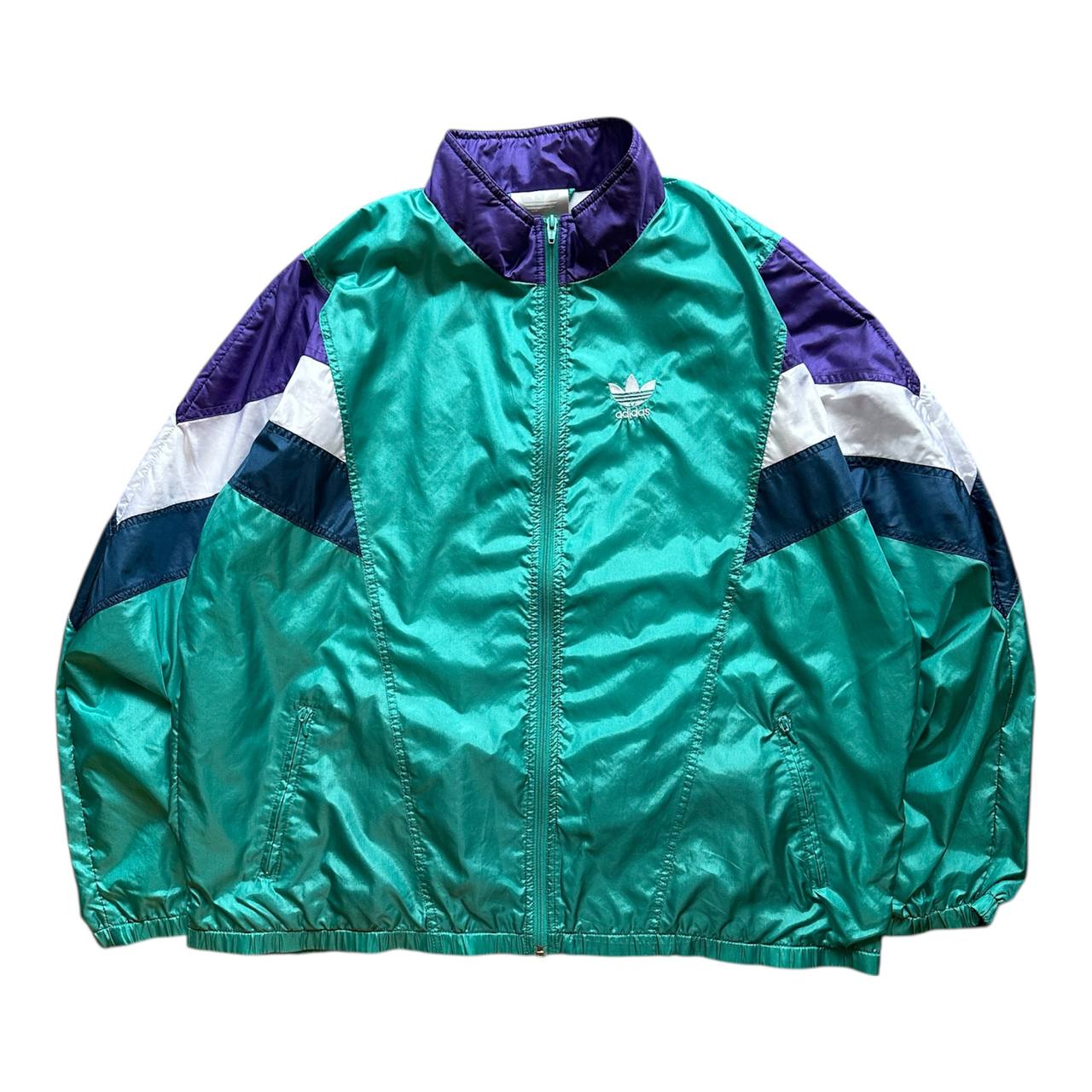 Adidas Track Top Logo Cucito Vintage Giacca Tuta Uomo/Donna (L)