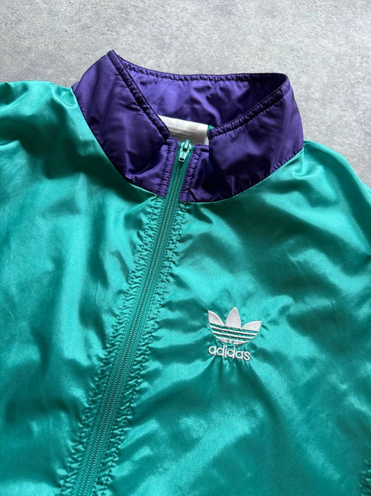 Adidas Track Top Logo Cucito Vintage Giacca Tuta Uomo/Donna (L)