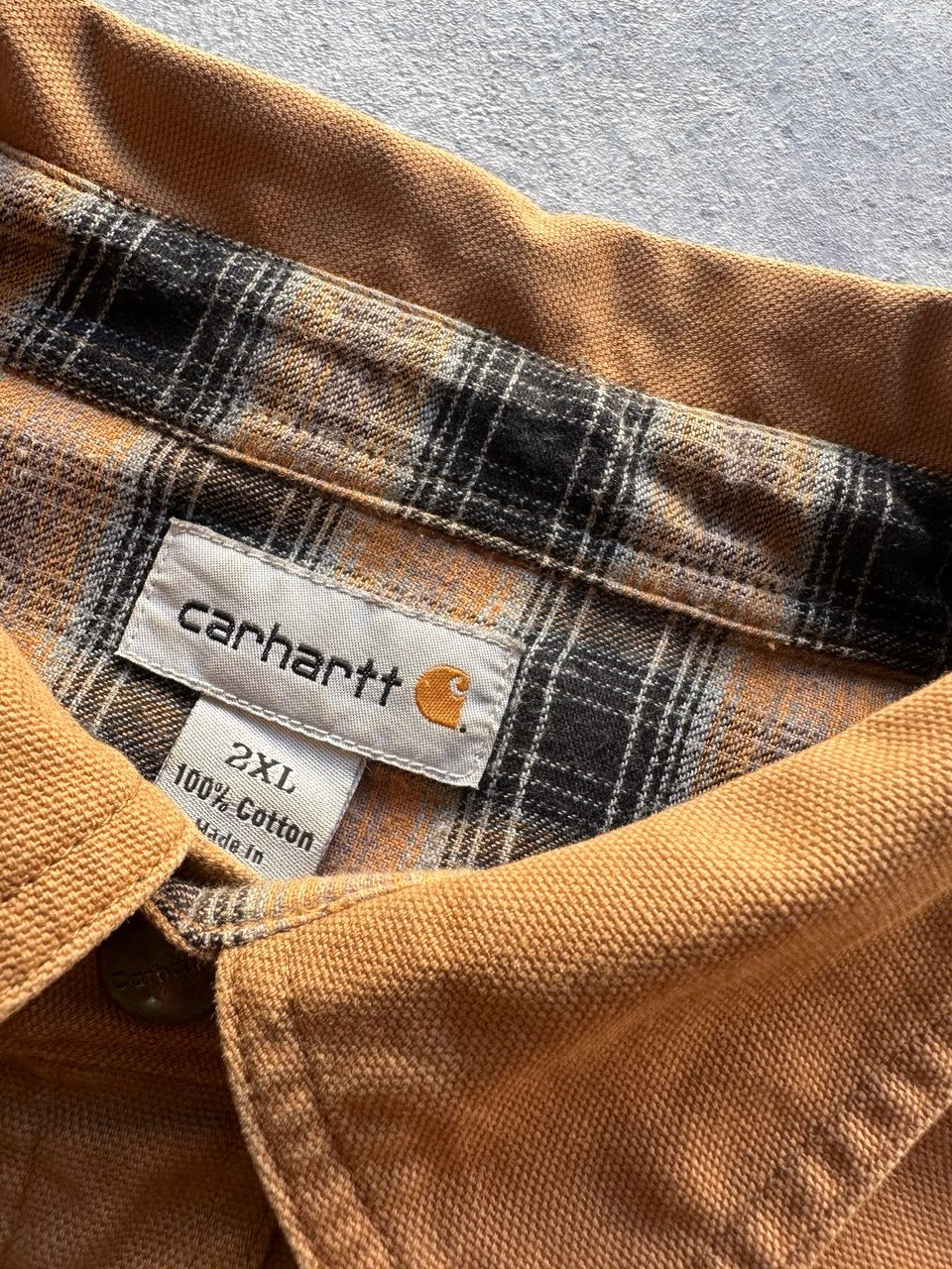 Carhartt Camicia Pesante Imbottita Workwear Vintage USA Uomo (2XL)