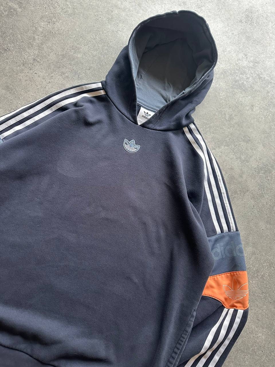 Adidas Felpa Cappuccio Logo Cucito Hoodie Uomo/Donna (M)