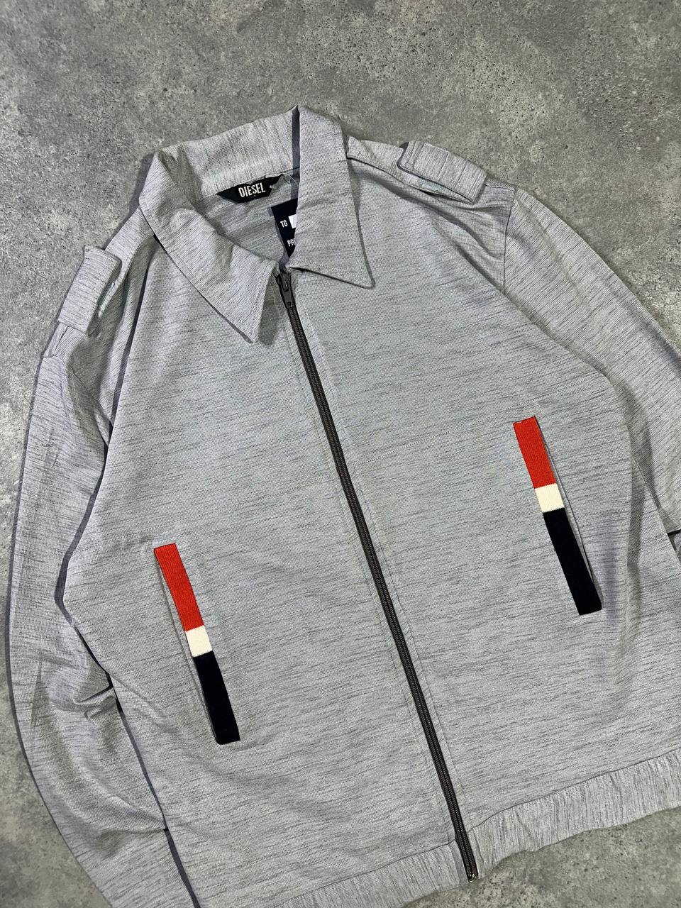 Diesel Felpa Zip Colletto Leggera Y2K Sweatshirt Uomo (S)