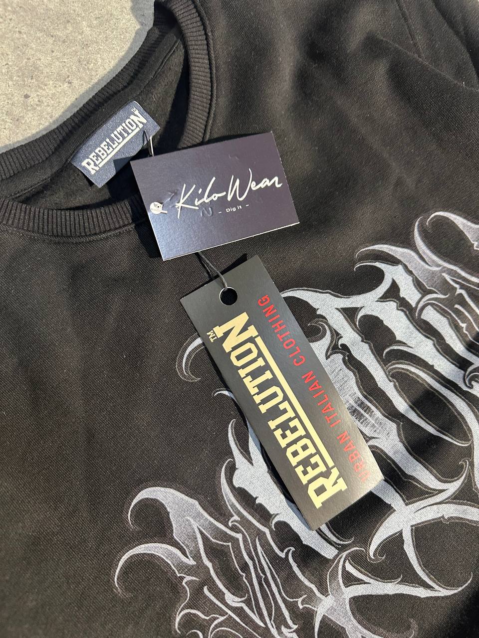 Rebelution Felpa Girocollo Big Logo Sweatshirt Uomo (XL)