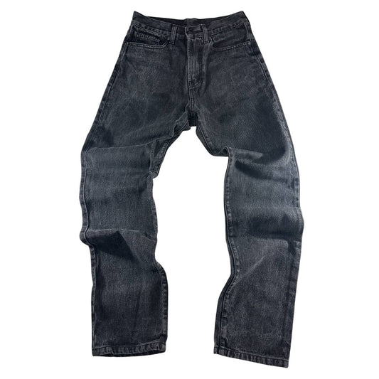 Carhartt Black Washed Denim Jeans Klondike Pant Vintage Iconic Uomo/Donna (40/42 IT)
