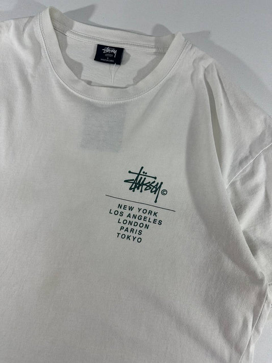 Stussy City Graphic T-Shirt Australian USA Uomo/Donna (S)