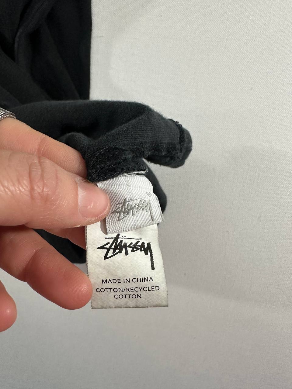 Stussy T-shirt Black Mushroom Graphics Big Logo USA Uomo/Donna (M)