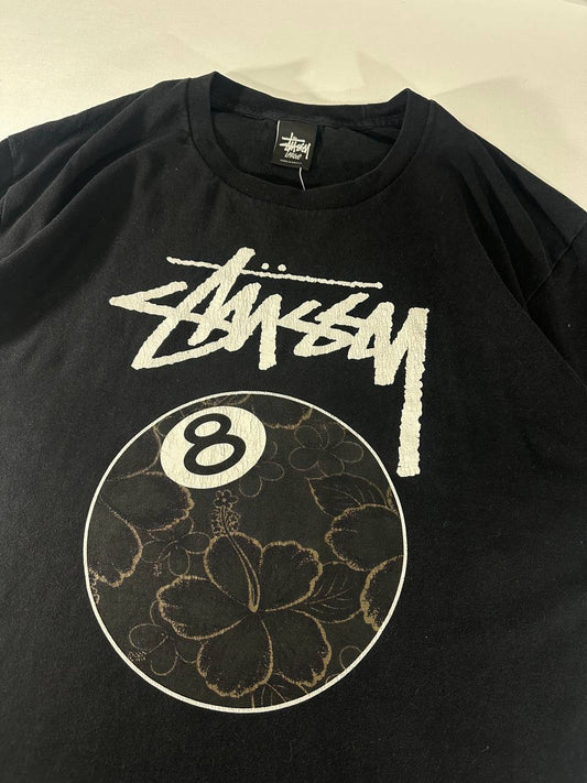 Stussy T-shirt 8 Ball Black Graphic Uomo (L)