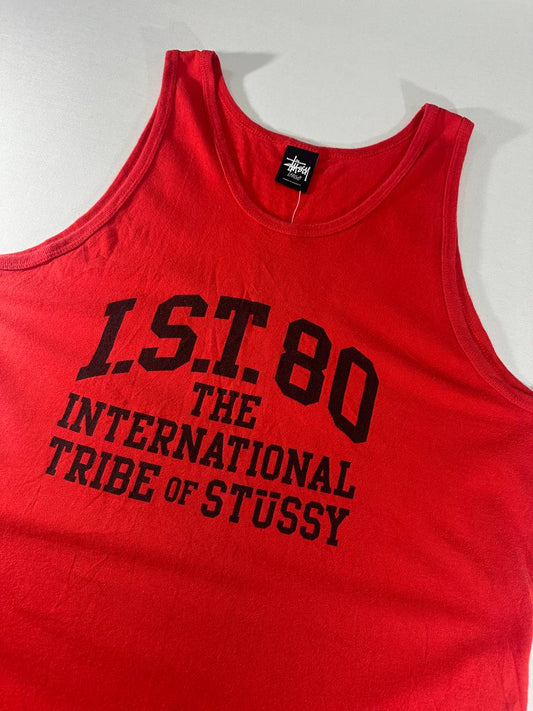 Stussy T-shirt Canotta Stampa Grande Vintage Uomo/Donna (L)