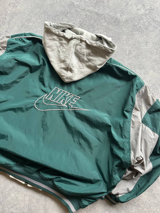 Nike Giubbino Vintage anni '80 Double Face Logo Ricamato Uomo/Donna (M)