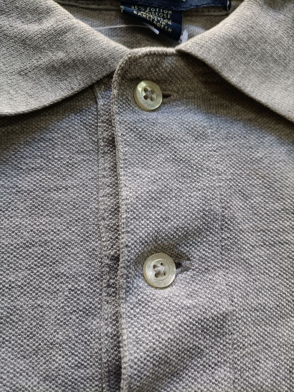 Polo Vintage Croppata Uomo – Grigia US Polo Assn. (Taglia M IT / Etichetta XL)
