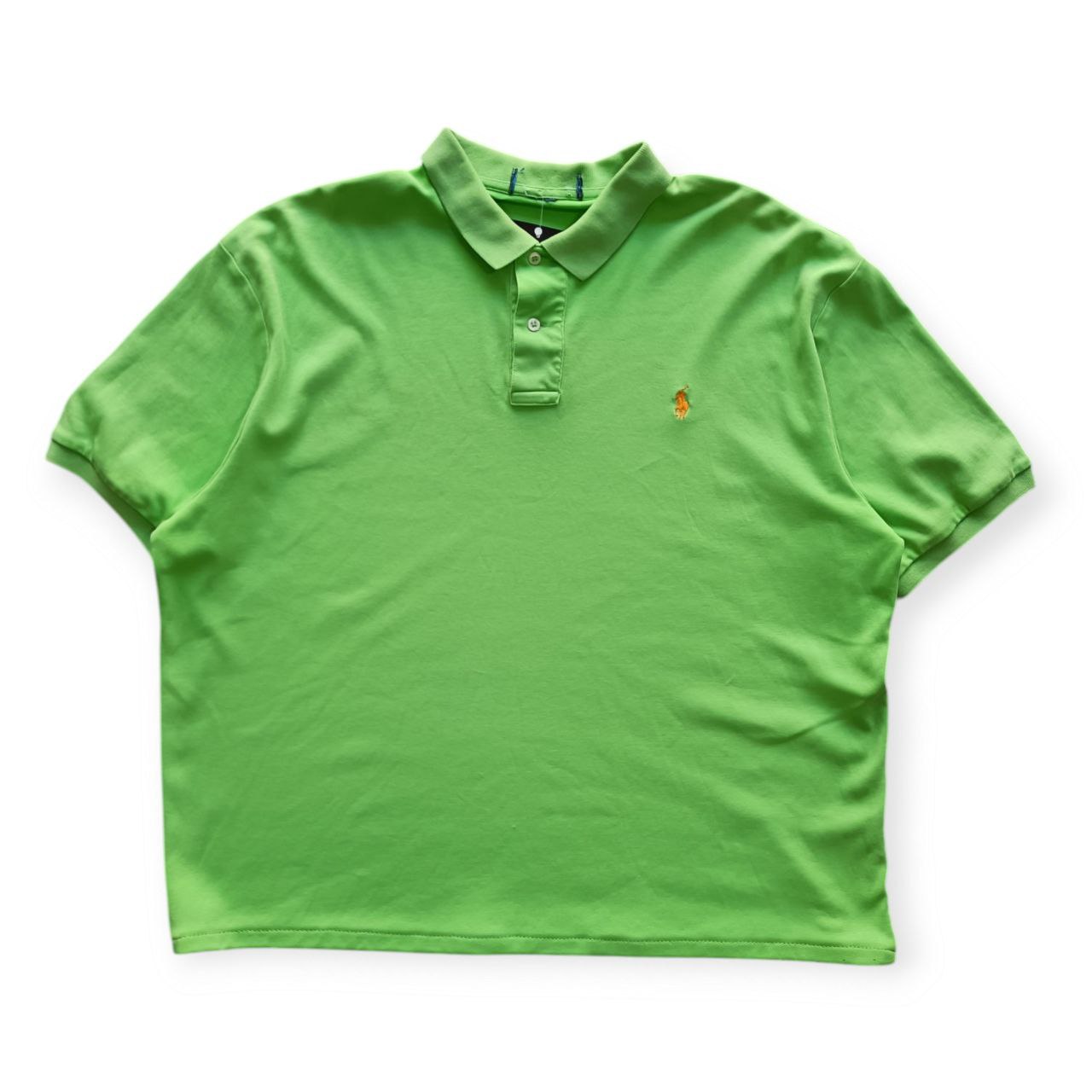Polo Vintage Croppata Uomo – Verde Fluo Polo Ralph Lauren (Taglia L IT / Etichetta 2XL)