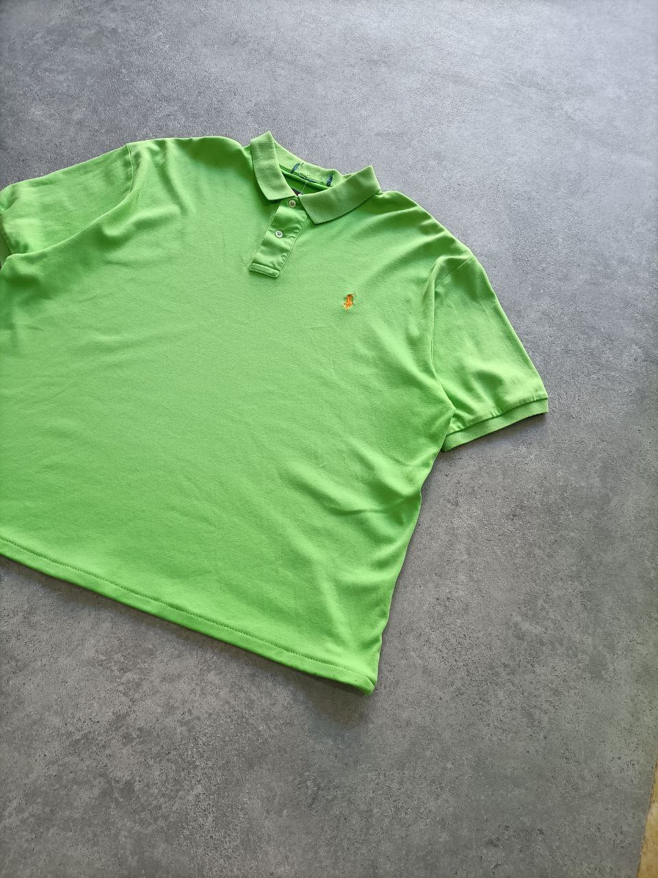 Polo Vintage Croppata Uomo – Verde Fluo Polo Ralph Lauren (Taglia L IT / Etichetta 2XL)