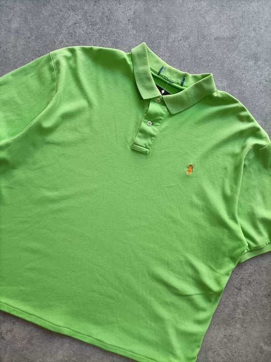 Polo Vintage Croppata Uomo – Verde Fluo Polo Ralph Lauren (Taglia L IT / Etichetta 2XL)