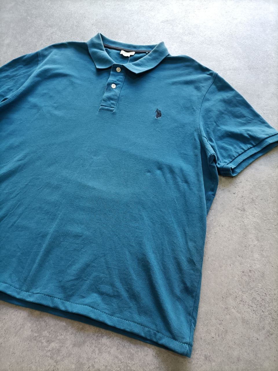 Polo Vintage Croppata Uomo – Petrolio U.S. Polo Assn. (Taglia XL IT / Etichetta 3XL)