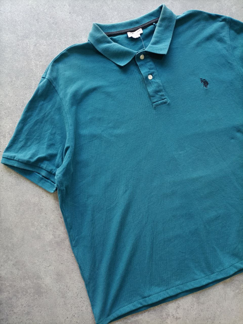 Polo Vintage Croppata Uomo – Petrolio U.S. Polo Assn. (Taglia XL IT / Etichetta 3XL)