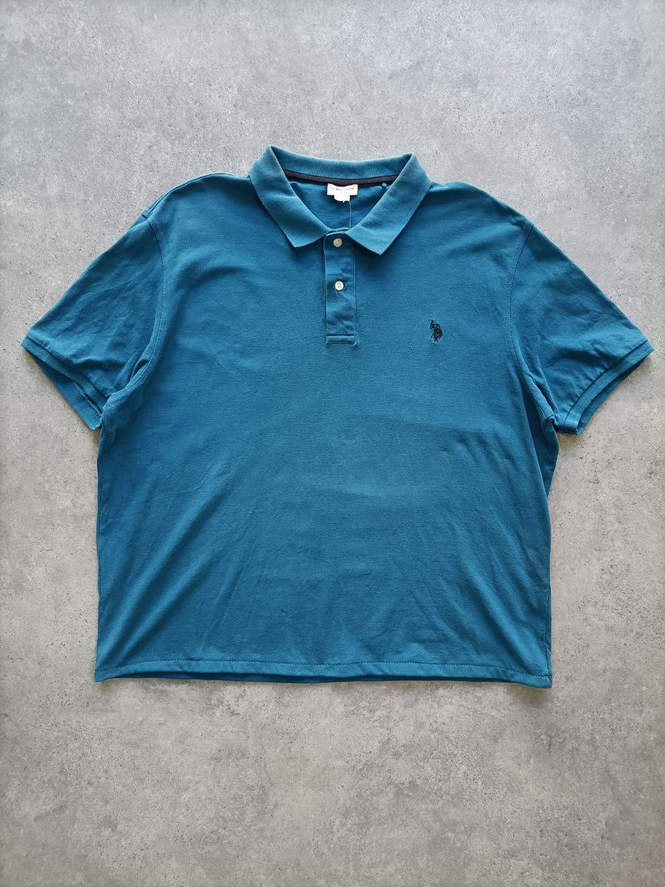 Polo Vintage Croppata Uomo – Petrolio U.S. Polo Assn. (Taglia XL IT / Etichetta 3XL)
