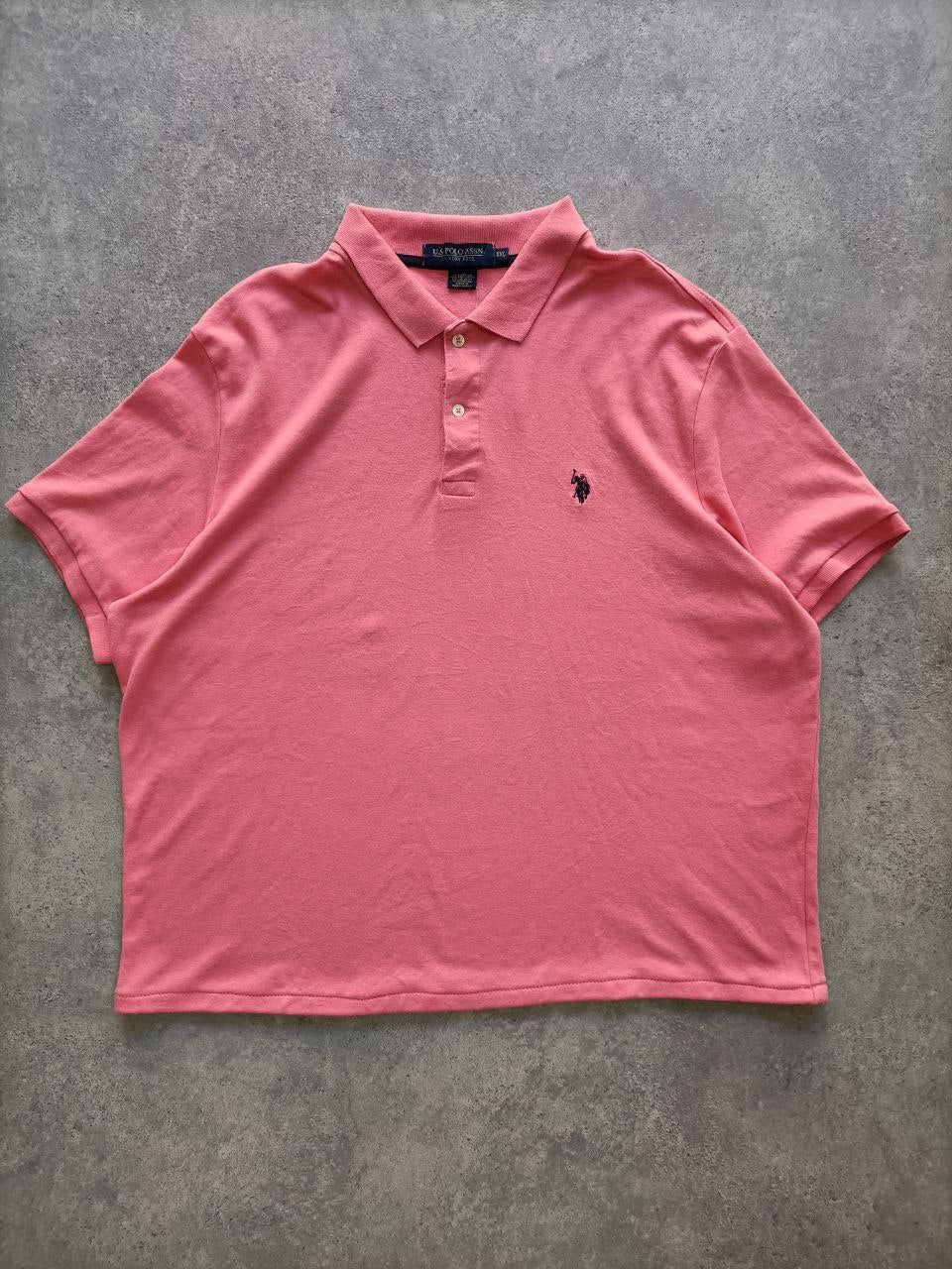 Polo Vintage Croppata Uomo – Rosa Pesca U.S. Polo Assn. (Taglia L IT / Etichetta 2XL)