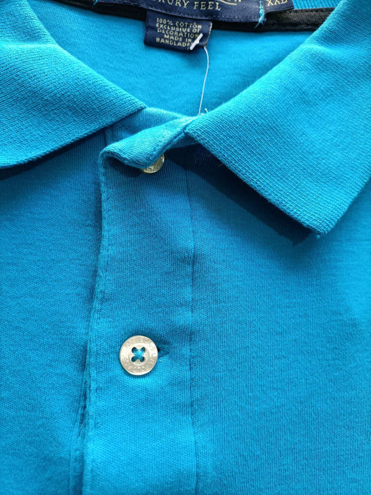 Polo Vintage Croppata Uomo – Turchese U.S. Polo Assn. (Taglia L IT / Etichetta 2XL)