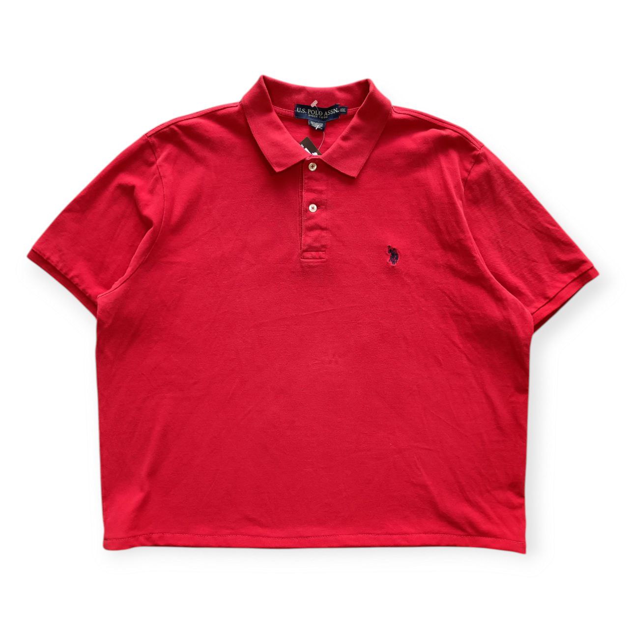 Polo Vintage Croppata Uomo – Rossa U.S. Polo Assn. (Taglia 2XL / Vestibilità L Oversize)