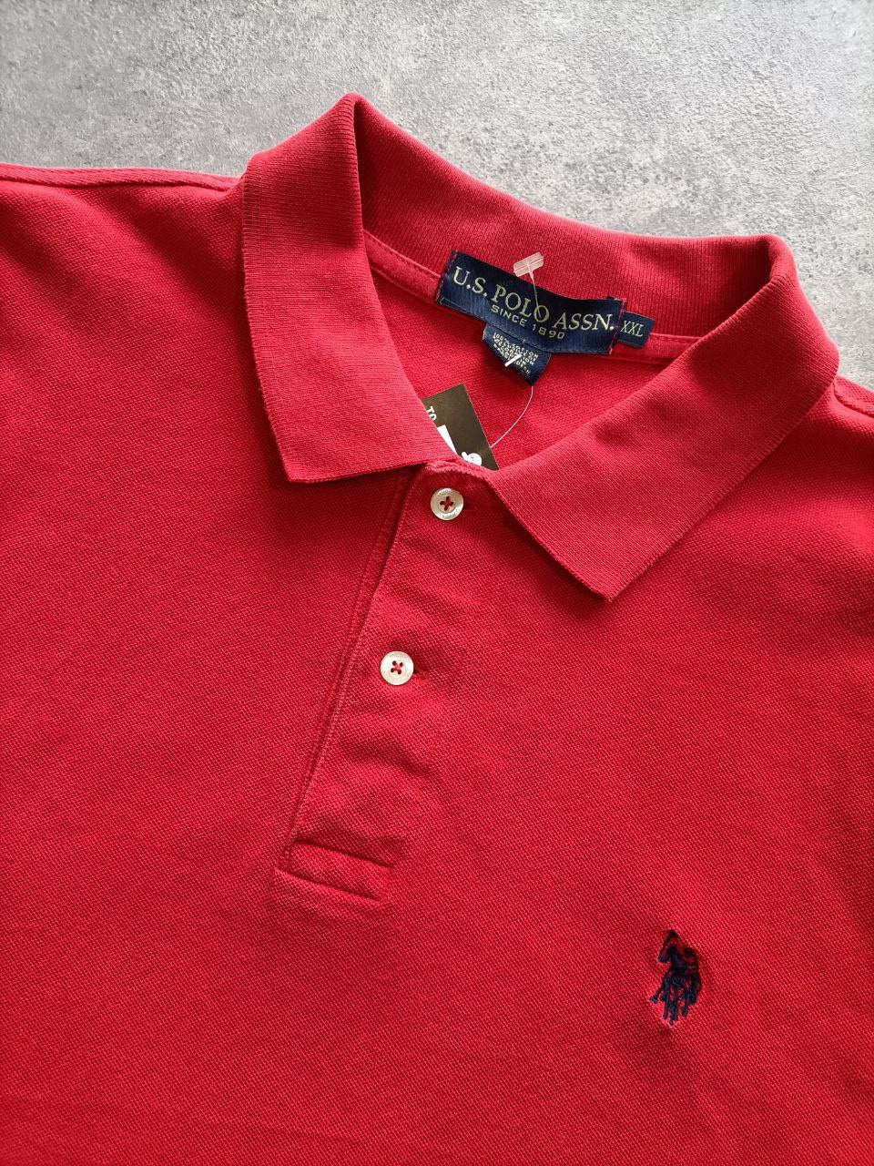 Polo Vintage Croppata Uomo – Rossa U.S. Polo Assn. (Taglia 2XL / Vestibilità L Oversize)