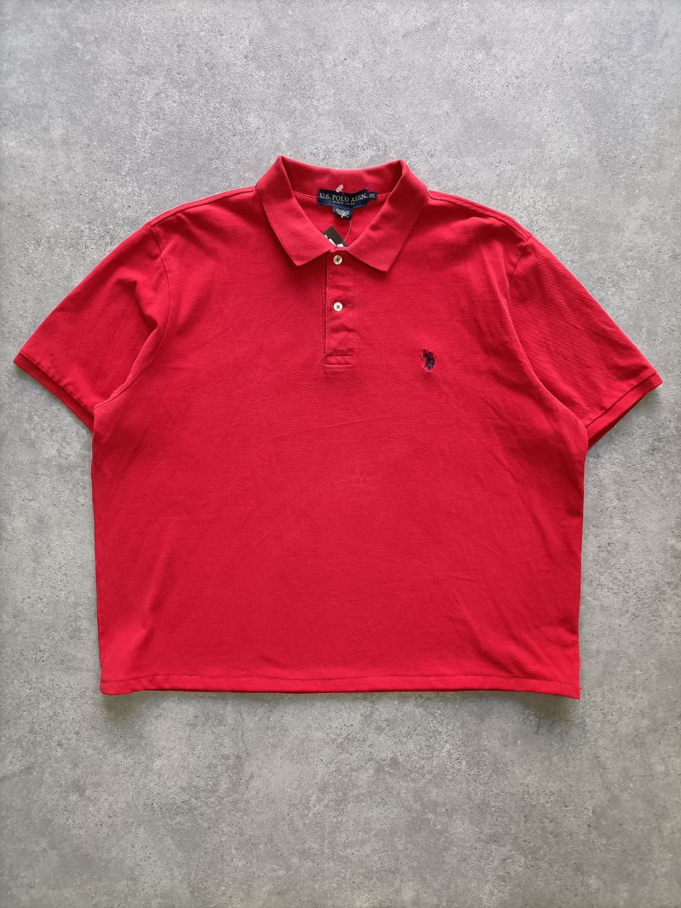 Polo Vintage Croppata Uomo – Rossa U.S. Polo Assn. (Taglia 2XL / Vestibilità L Oversize)