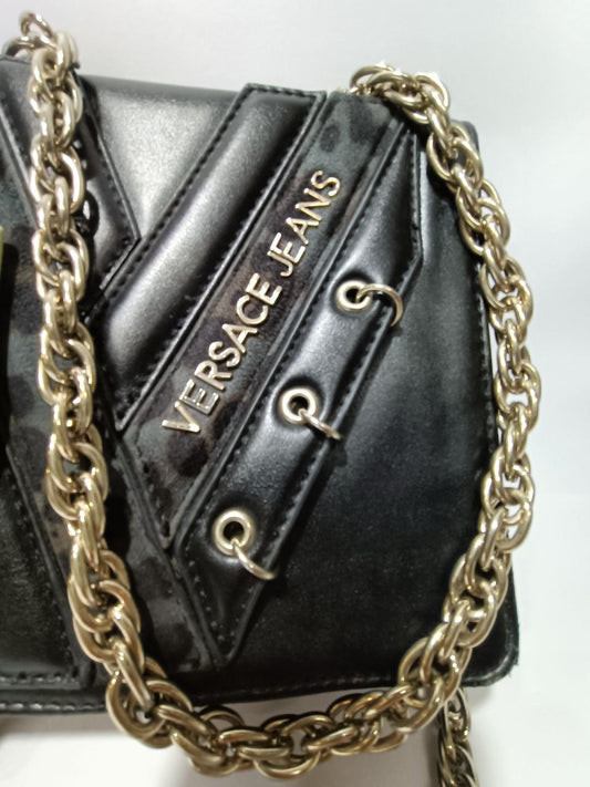 Versace - Borsetta con catena e cartellino