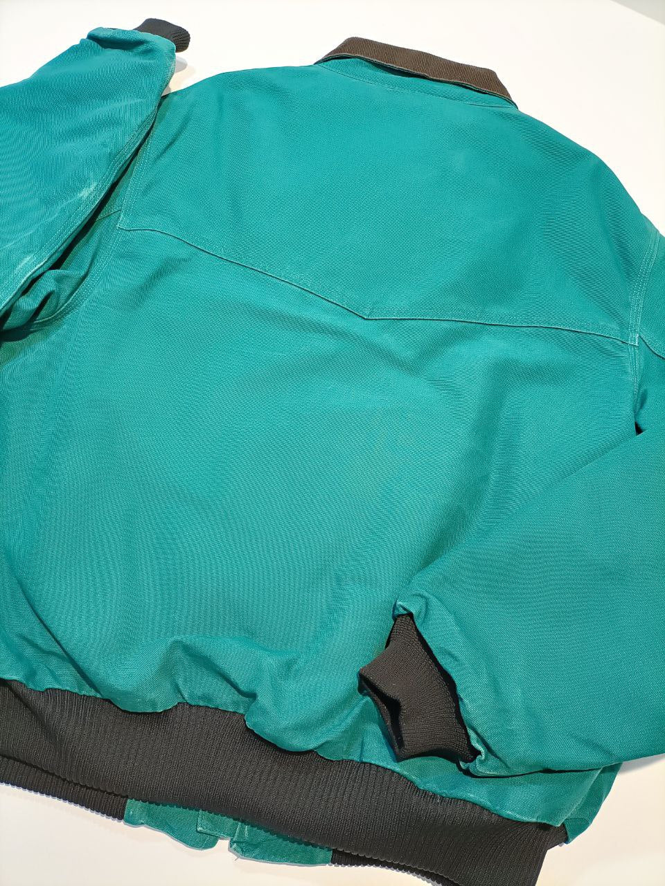 Carhartt - Vintage 90s Carhartt Santa Fe Canvas Western - Bomber Jacket RARE - Acqua Blue (2XL)