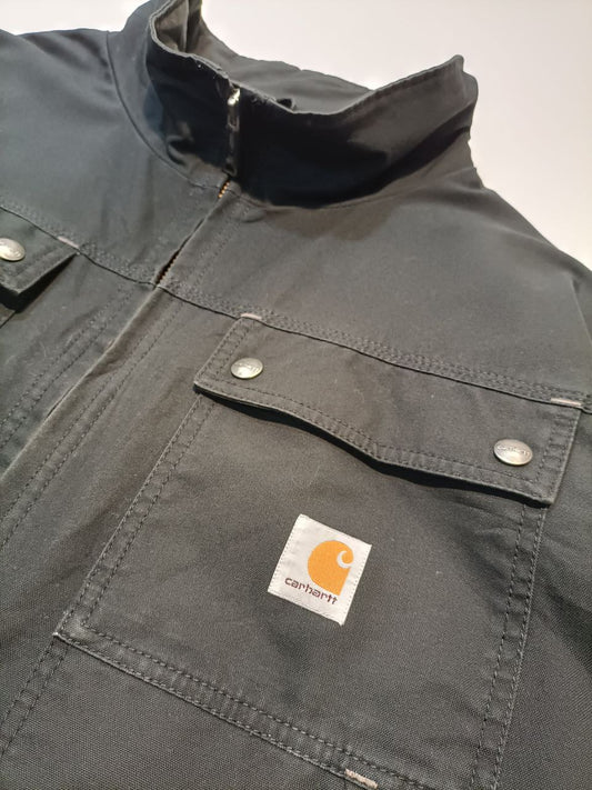 Carhartt - Giubbino Uomo Quick Duck Nero Imbottito (XL)