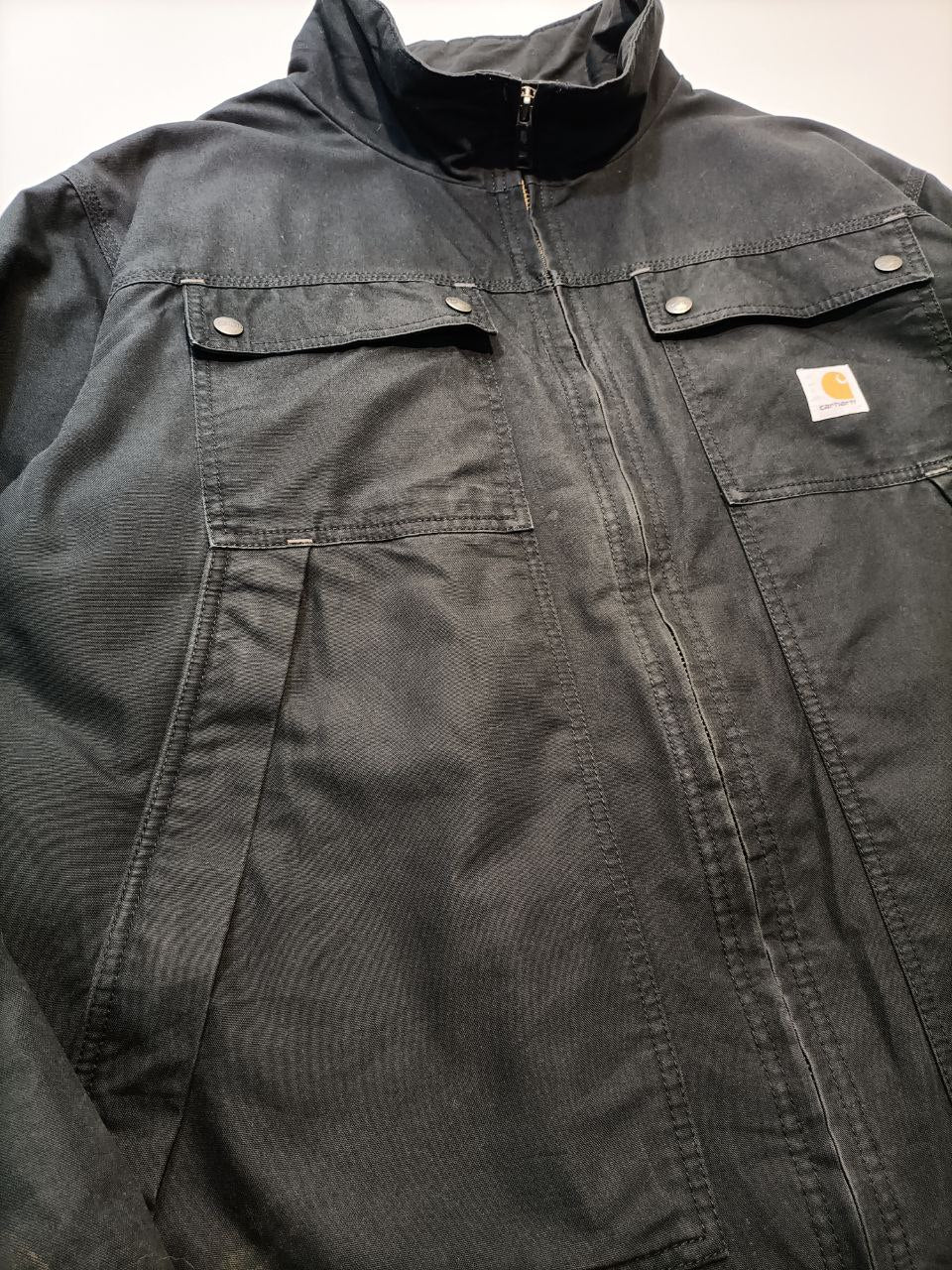 Carhartt - Giubbino Uomo Quick Duck Nero Imbottito (XL)