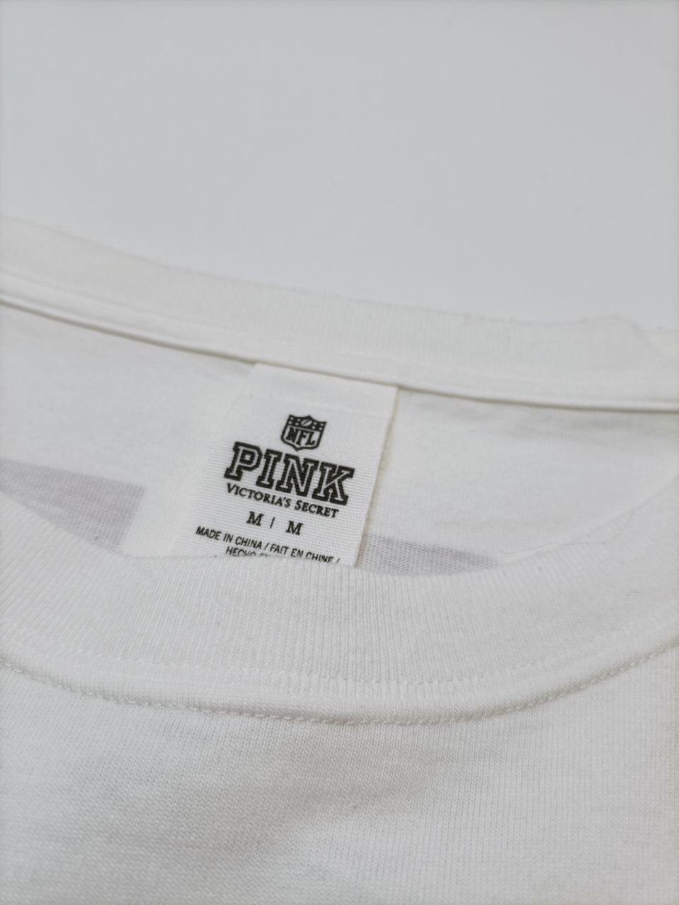 Victoria's Secret - T-Shirt maniche Lunghe Donna NFL Collaborazione (M)
