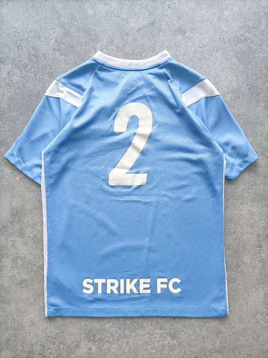Nike Maglia Calcio Strike FC 2013 Celeste/Bianca (S/XL Ragazzo)