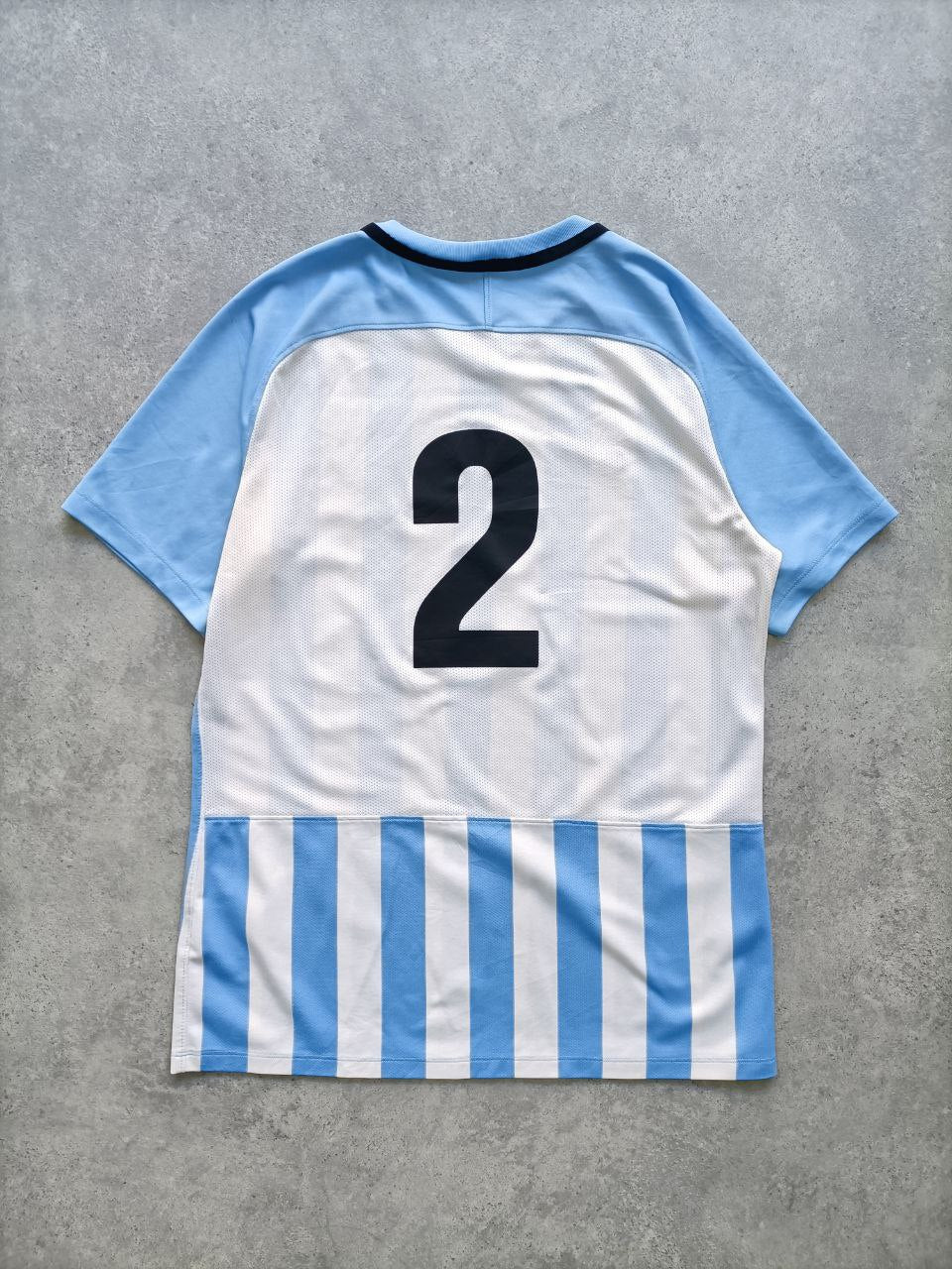 Nike Soccer T Shirt Maglia Calcio A Righe Bianche E Celesti FC Stars Est. 2000 (M)