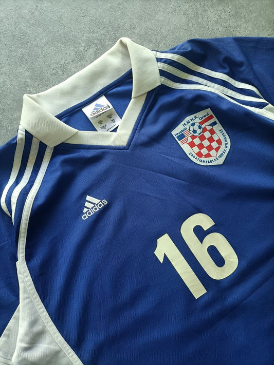 Adidas Maglia Calcio Vintage Croazia Blu Numero 16 (XL)