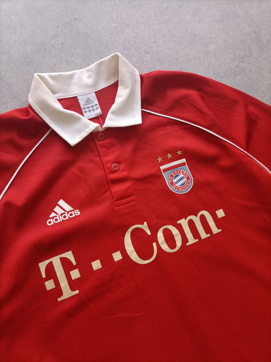Adidas Maglia Calcio Vintage FC Bayern Monaco 2005/06 Rossa (L)