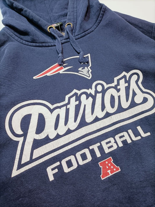 NFL - Patriots Football Felpa con Cappuccio Uomo Hoodie (M/L)